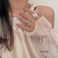 Milo Vintage Pearl Open Ring [36GDTCQ1]