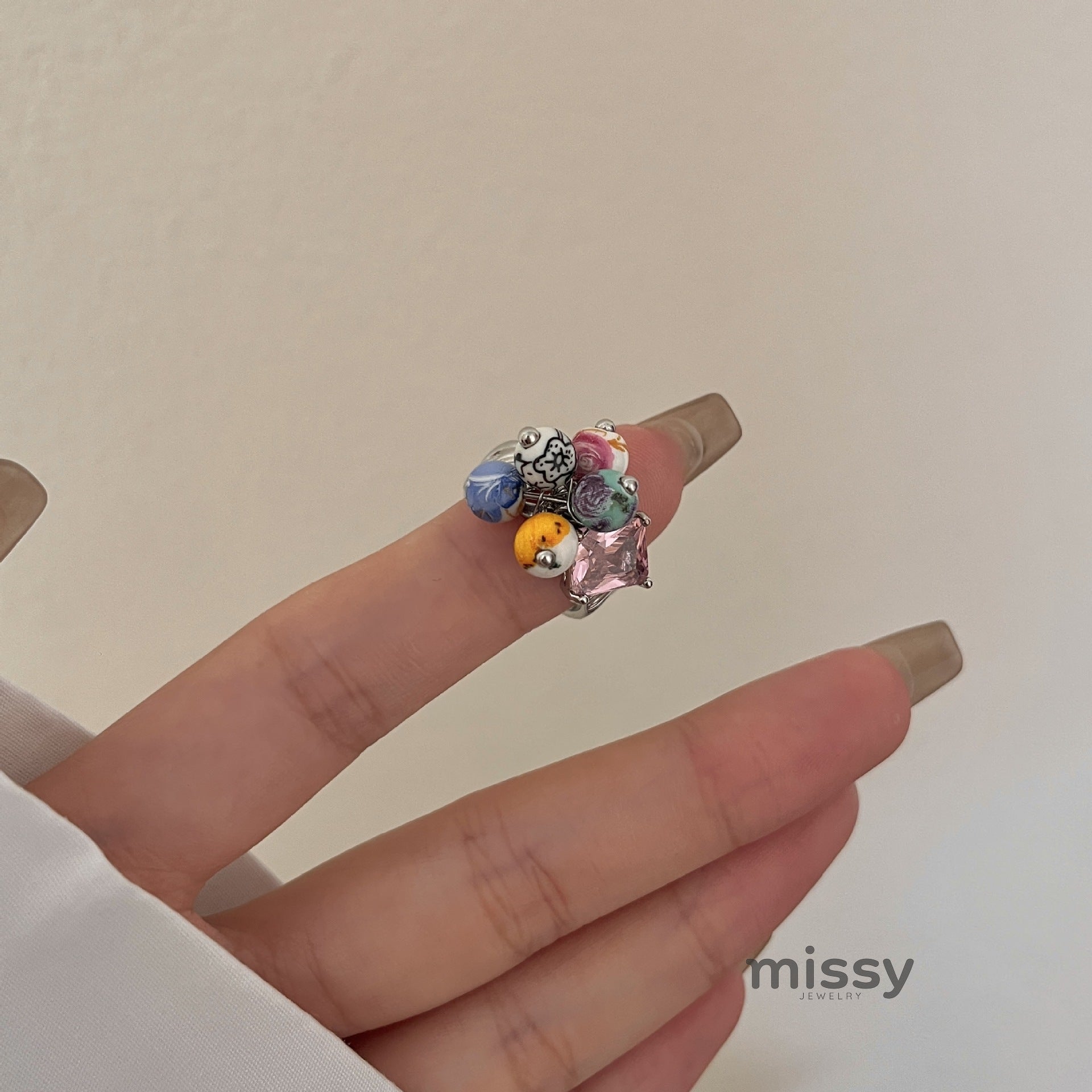 Milo Vintage Pearl Open Ring [9NVUZ0VX]
