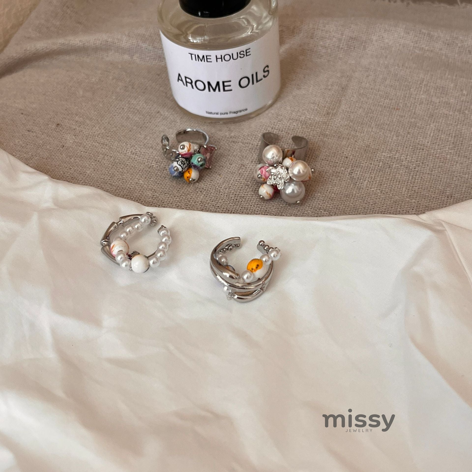 Milo Vintage Pearl Open Ring [SJZJITIU]