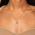 Mini Elephant Pendant Necklace [9LSN800G]
