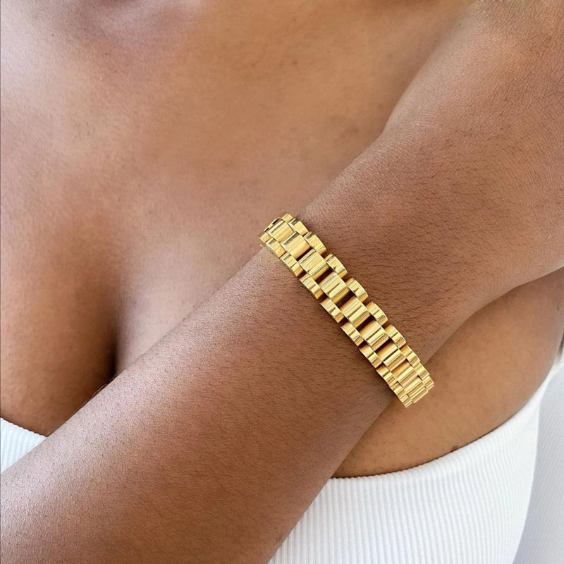 Minimalist Chain Bracelet Watch [WOXTC93X]