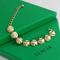 Minimalist Gold Bead Choker Necklace [XMRQFLA7]