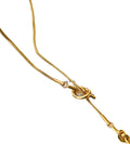 Minimalist Knot Drawstring Necklace [8K74713F]