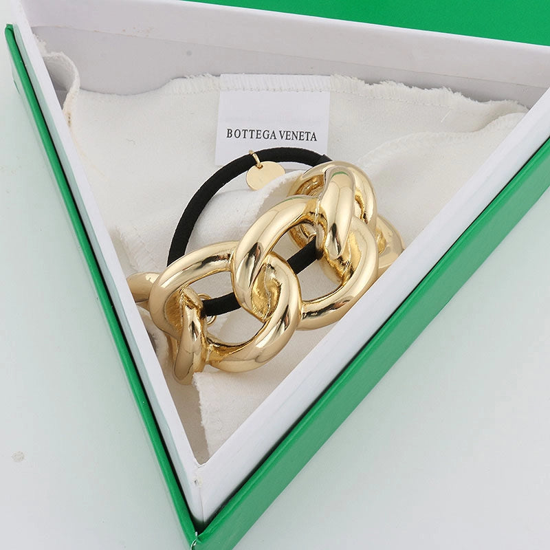 Minimalist Metal Chain Hair Tie [5AX4V50X]