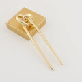 Minimalist Metal Knotted Hairpin [KYV6HW21]