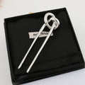 Minimalist Metal Knotted Hairpin [YST2VBQL]