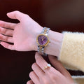 Minimalist Round Dial Bracelet Watch [90JKWGS4]
