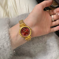 Minimalist Round Mesh Strap Watch [POWZ0SFN]
