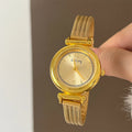 Minimalist Round Mesh Strap Watch [N2P2VVRX]