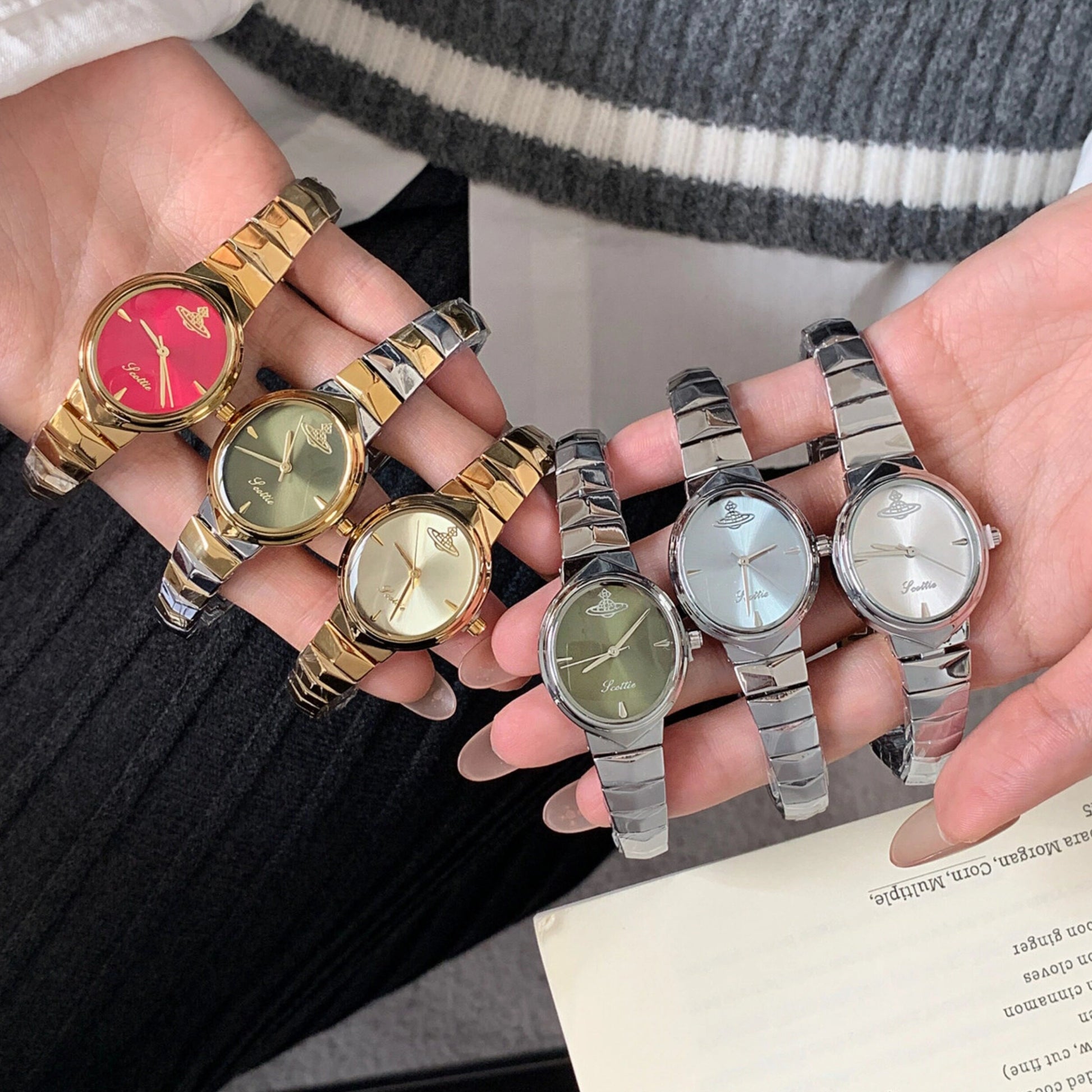 Minimalist Snake Chain Bracelet Watch [O0RCTQMI]