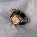Minimalist Square Dial Faux Leather Watch [R7FLHCTG]