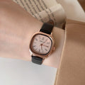 Minimalist Square Dial Faux Leather Watch [O1S88I5J]