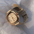 Minimalist Square Dial Faux Leather Watch [6XQSSV7S]