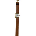 Mirabel Rectangular Leather Watch [4O4A19GQ]