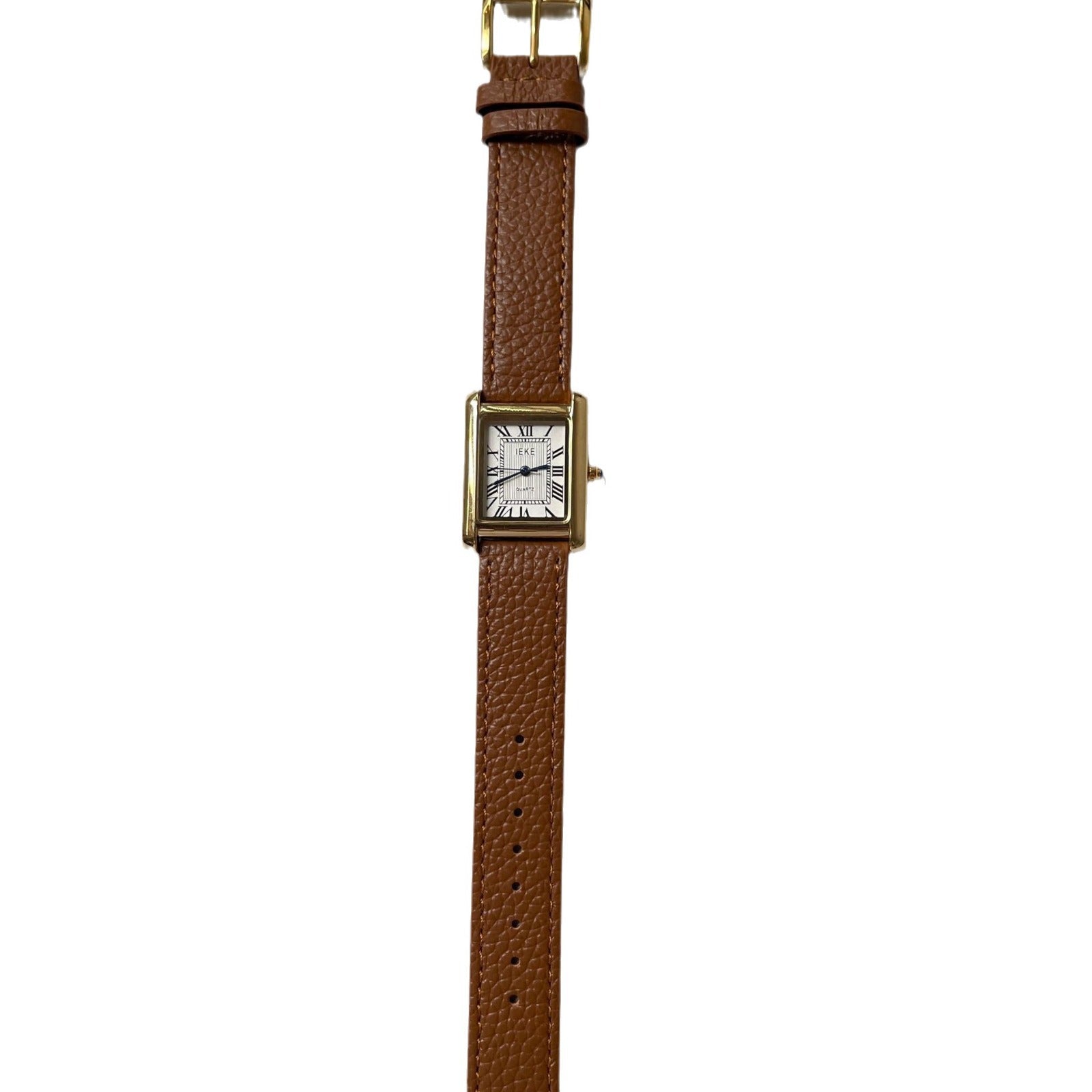 Mirabel Rectangular Leather Watch [4O4A19GQ]