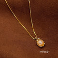 Miraya Pearl Pod Necklace [QH0F1I2T]