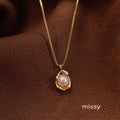 Miraya Pearl Pod Necklace [BFCV7YT9]