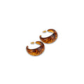 Missy Jewelry Mirielle Tortoise Marbled Statement Hoops