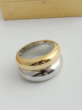 Mixed Metal Double Layer Ring [TRFU5LCT]