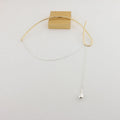 Mixed Metal Geometric Pendant Necklace [EAQ4UPAL]