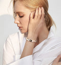 Morning Glory Enamel Cuff Bracelet [5GWQ7NCA]