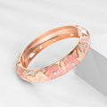 Morning Glory Enamel Cuff Bracelet [2C7OXWAT]