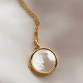 Mother of Pearl Locket Necklace [2QEAYTCQ]