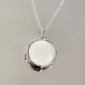 Mother of Pearl Locket Necklace [20LCDIX7]