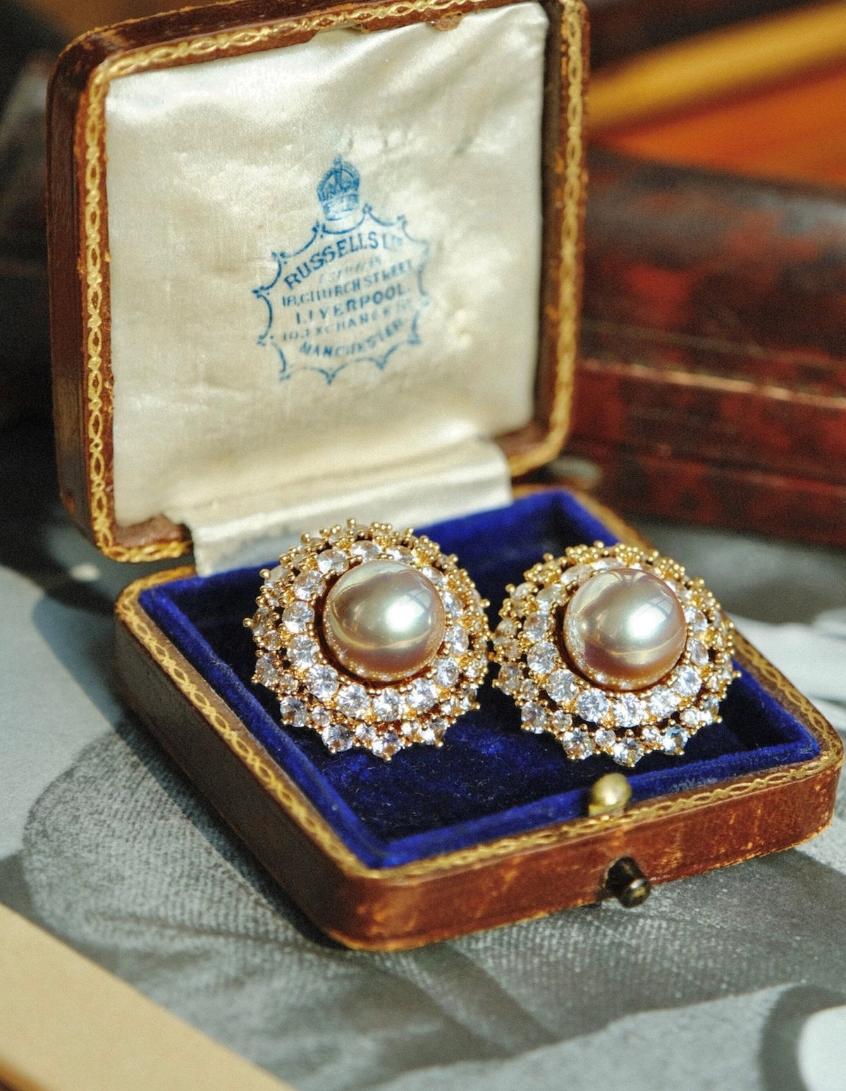 Mother-of-Pearl Palace Style Earrings [K6IW19DQ]