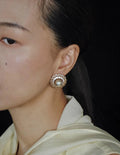 Mother-of-Pearl Palace Style Earrings [EQV53HIS]