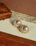 Mother-of-Pearl Palace Style Earrings [KQDT4F10]