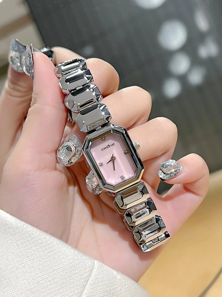 Mother-of-Pearl Square Bracelet Watch [B81WDSE0]