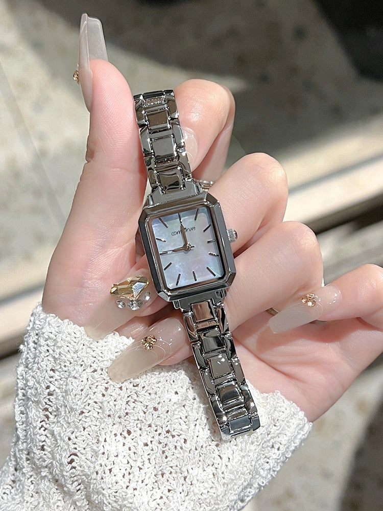 Mother-of-Pearl Square Bracelet Watch [FDUUD89A]