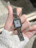 Mother-of-Pearl Square Bracelet Watch [FDUUD89A]