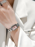 Mother-of-Pearl Square Bracelet Watch [2C4ZJTGR]