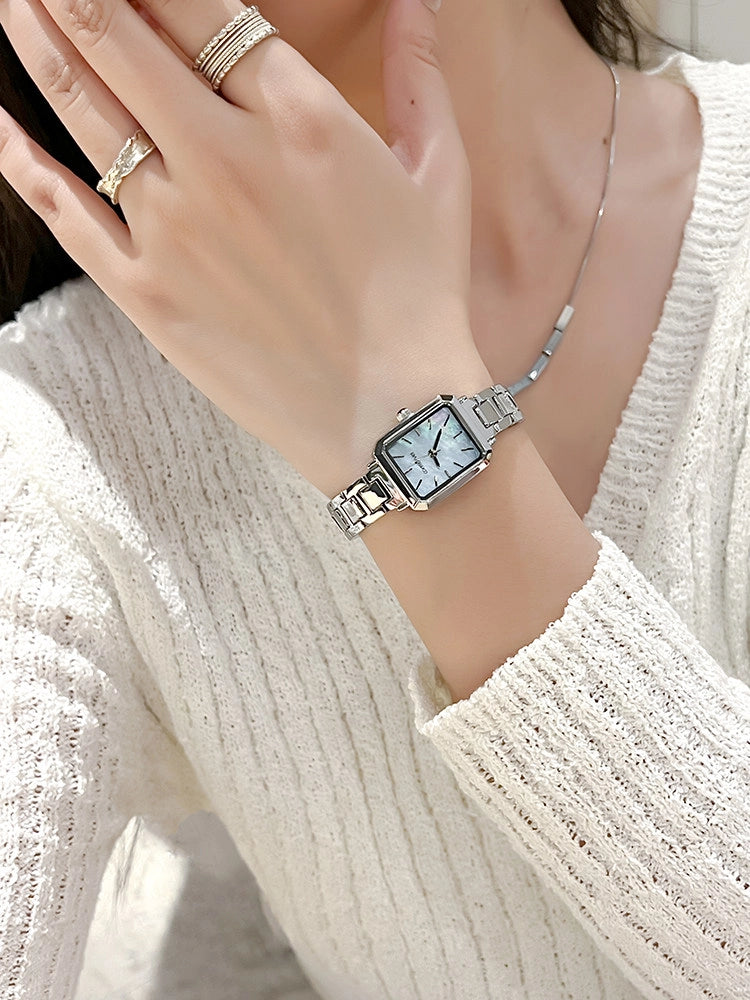 Mother-of-Pearl Square Bracelet Watch [FDUUD89A]