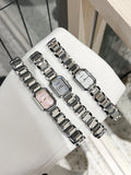 Mother-of-Pearl Square Bracelet Watch [B7TEMYEA]