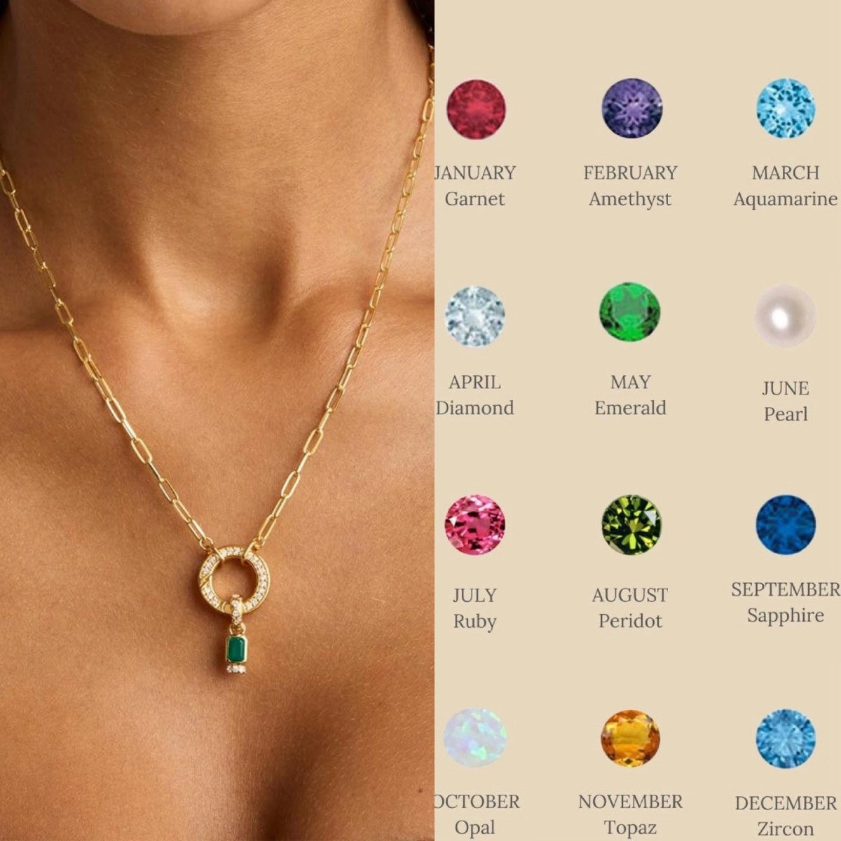 Movable Birthstone Pendant [RVYZ4DHY]