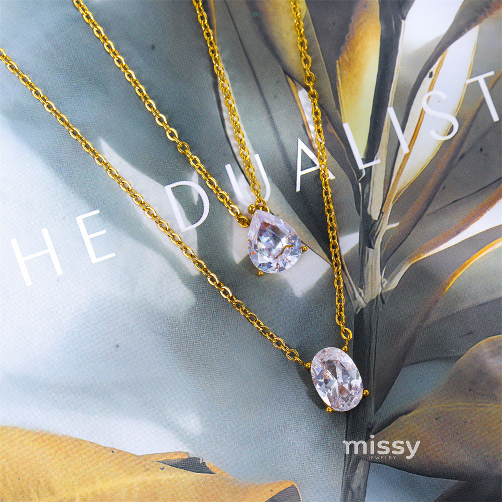 Mulan Layered Crystal Necklace [Y4DGX4K6]