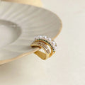 Multi-Layer Pearl Zircon Ear Cuffs [VRJFKMKQ]