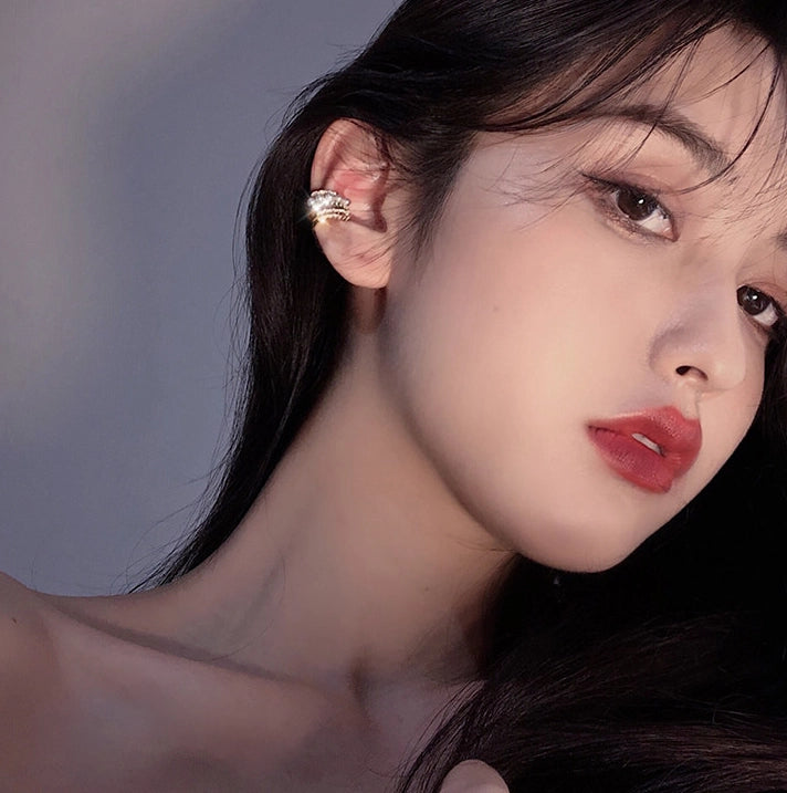 Multi-Layer Pearl Zircon Ear Cuffs [K7T7XWP2]