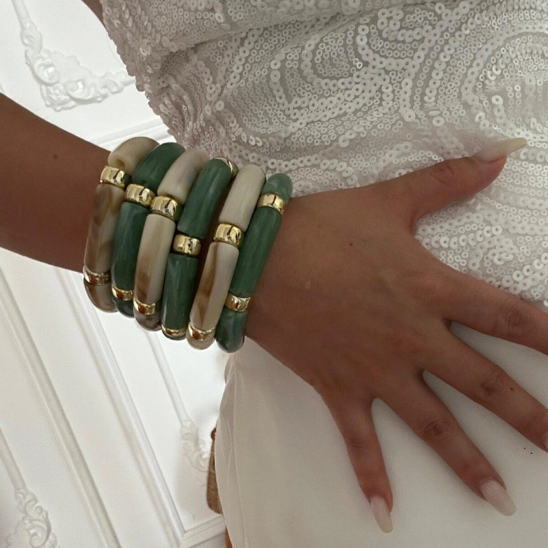 Multi-Layered Bamboo Bracelet Set [CTFGGLHF]