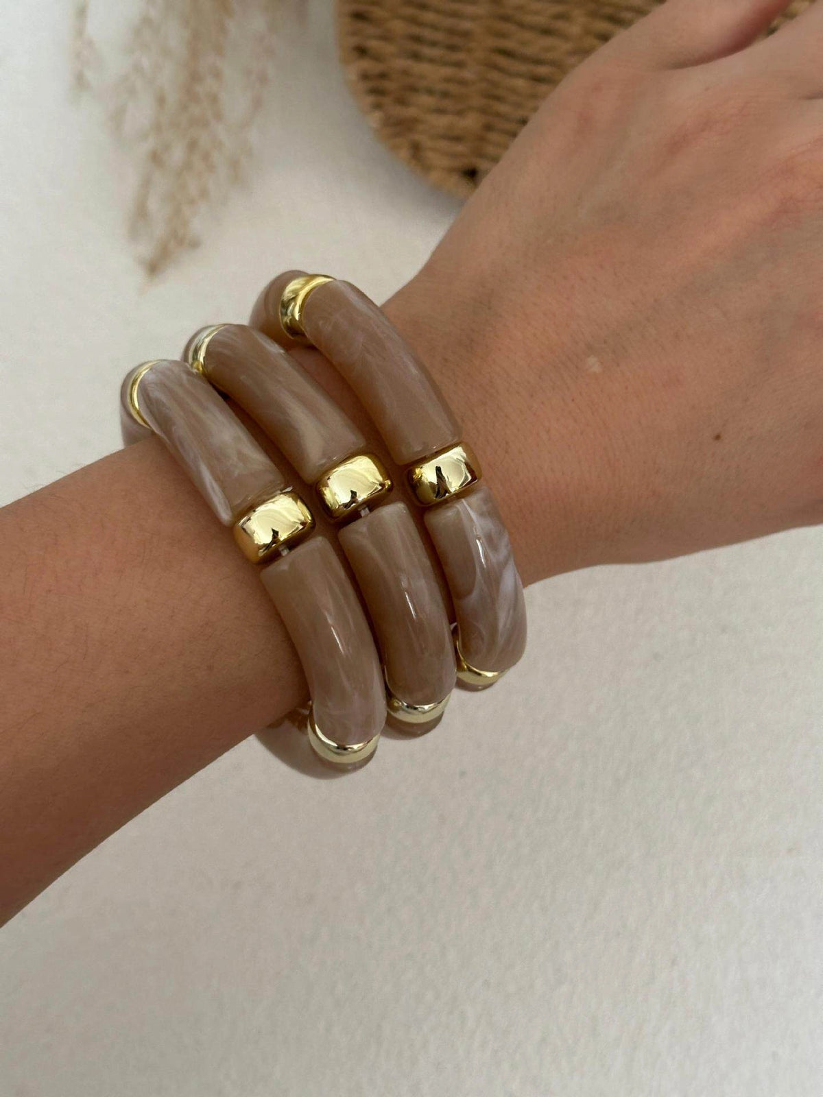 Multi-Layered Bamboo Bracelet Set [KRRKMNPR]