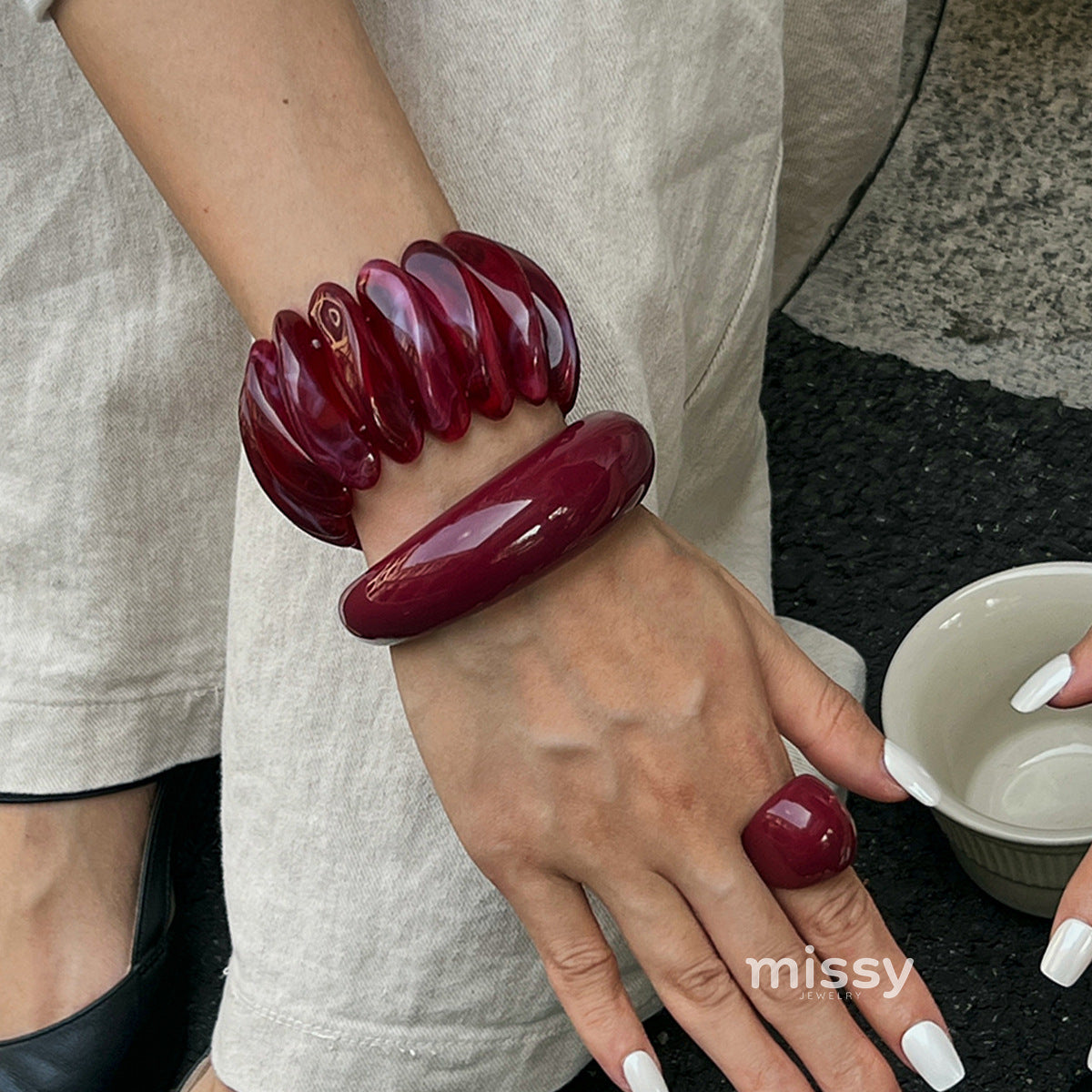 Muna Gradient Wave Bracelet [Q53L4MZP]