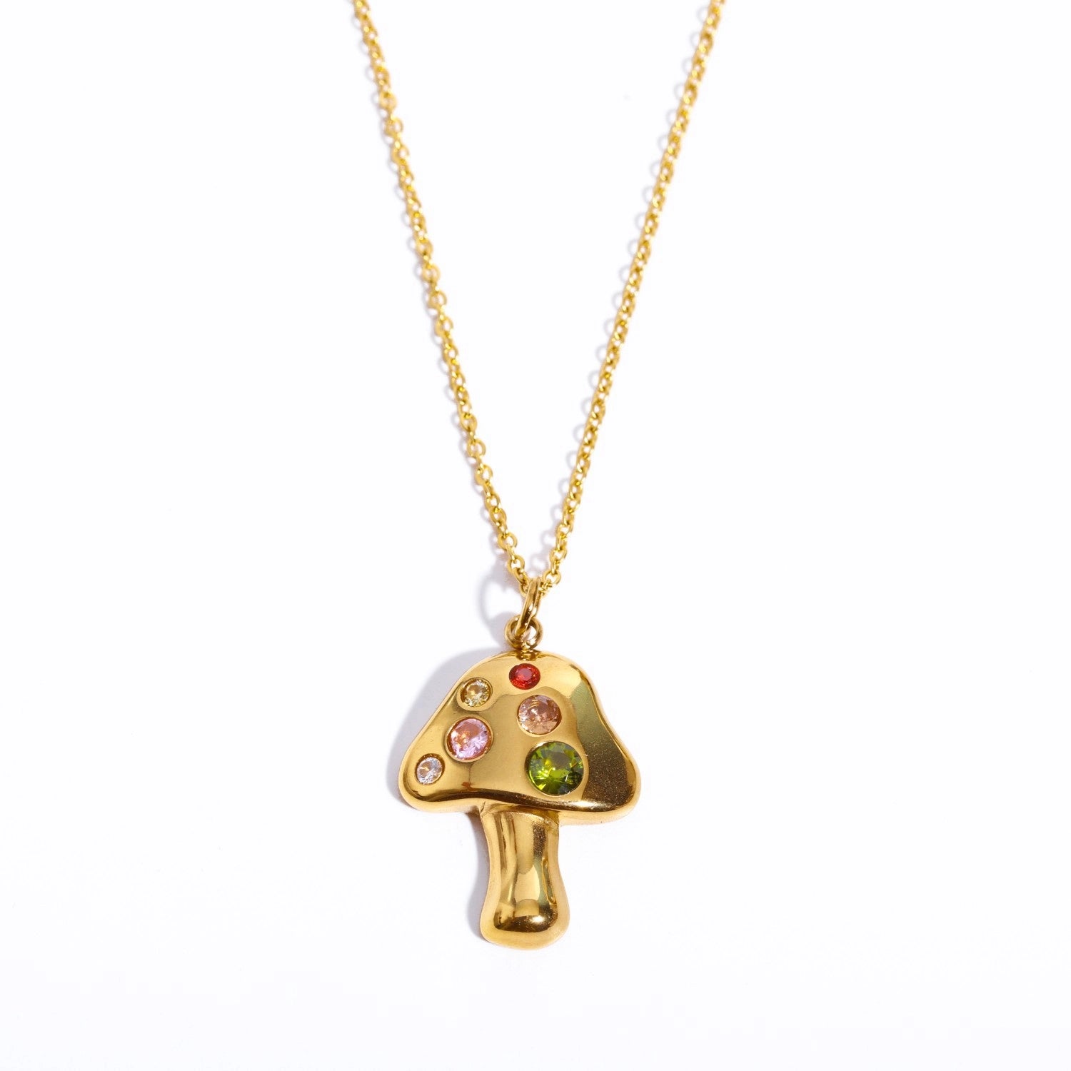 Mushroom Pendant Necklace [NZ8R2MY4]
