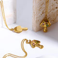 Mushroom Pendant Necklace [U4HOFH1D]