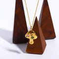 Mushroom Pendant Necklace [9I461GTT]