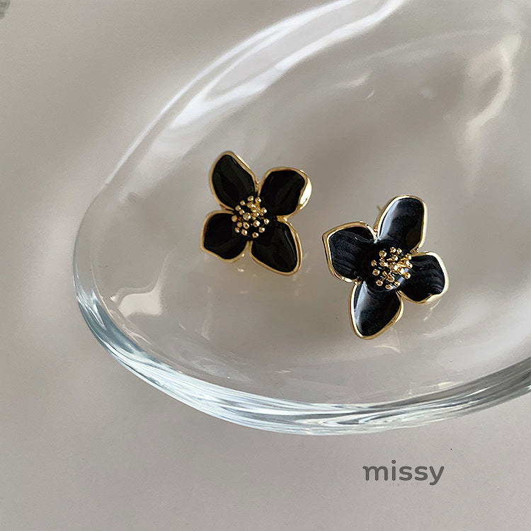 Myia Enamel Floral Earrings [HWJZXFI3]