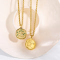 Mythology Medallion Pendant Necklace [WO4ERBPN]