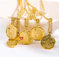 Mythology Medallion Pendant Necklace [BD25Q2IF]